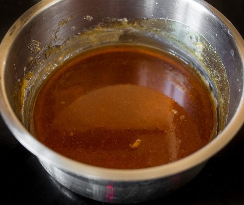 Melting sugar