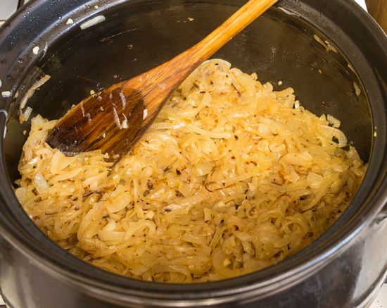 Cook the onions