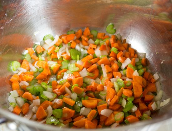 Cook the vegetables