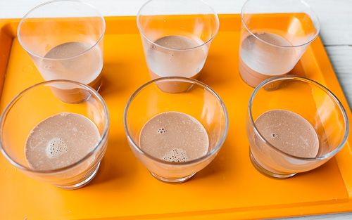 Pour into glasses