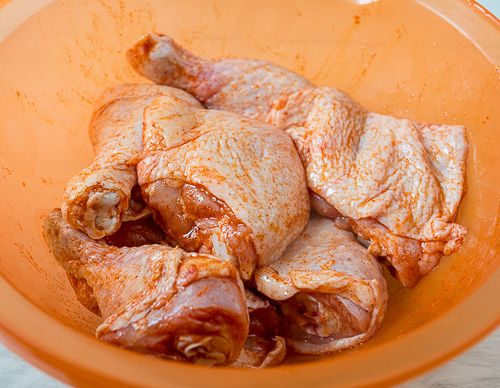 Season the chicken