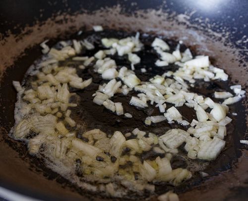Cook the onion
