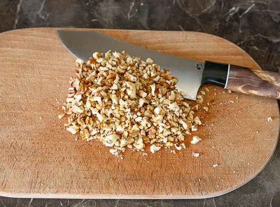 Chop the nuts