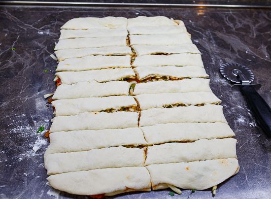 Cut the dough