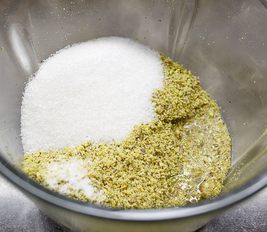 Add sugat and egg whites
