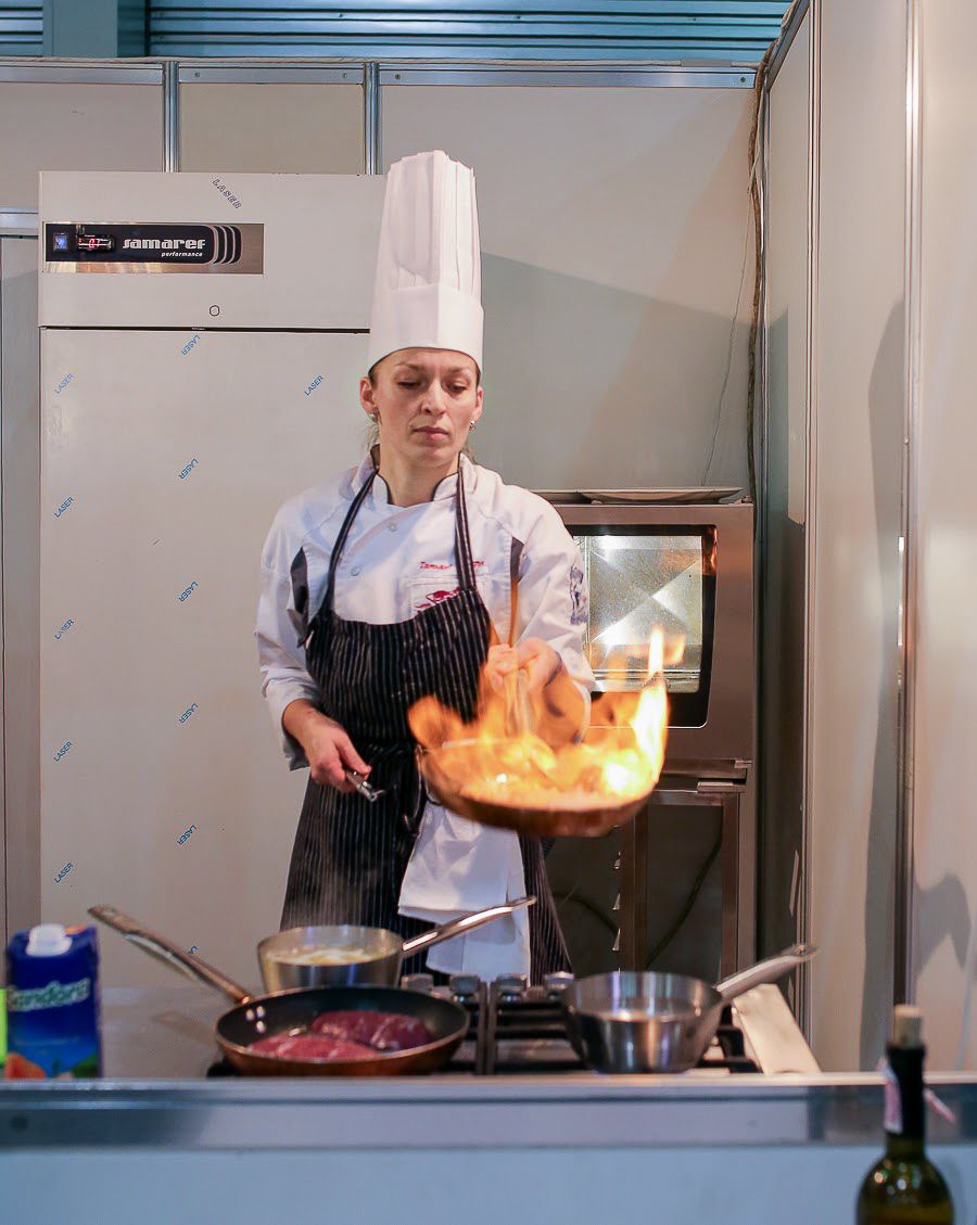 Tatyana Nazaruk participates in the competition at Professional culinary championship “BestCookFest”, Ukraine, Kyiv, 2016
