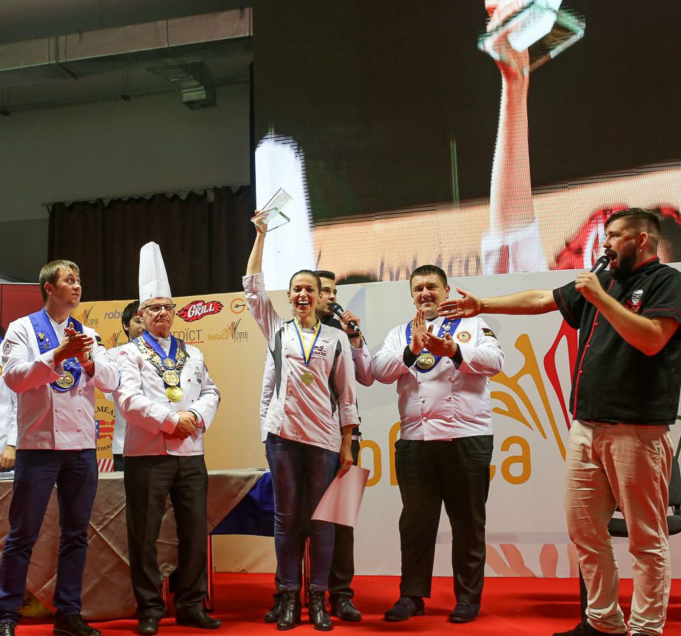 Tatyana Nazaruk wins the Grand Prix of Open Ukrainian Culinary Cup, Ukraine, Lviv, 2016