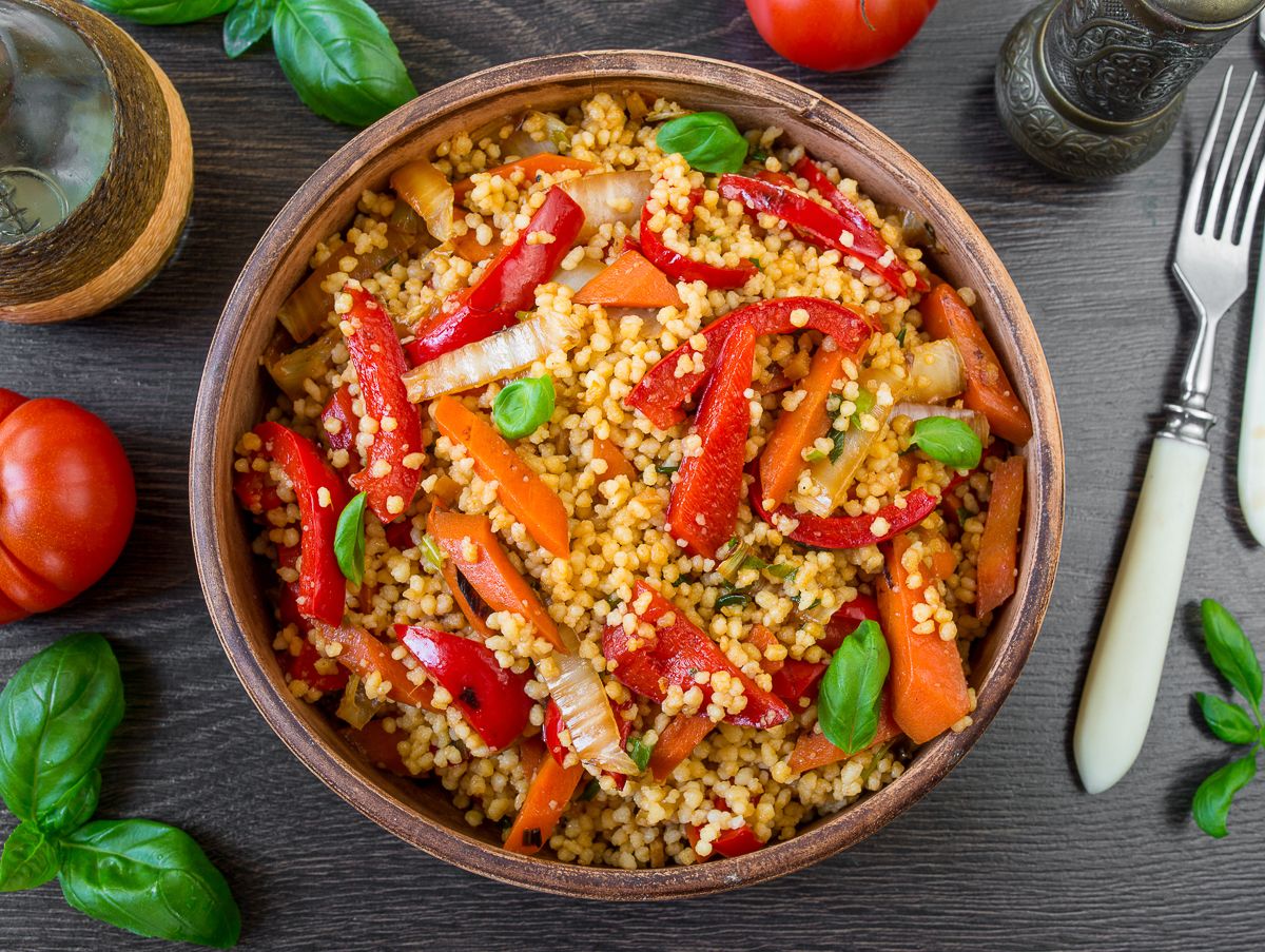 Couscous with Stir-Fried Vegetables
