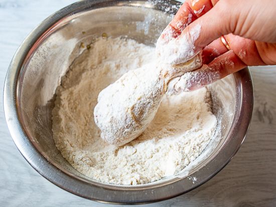 Coat in flour