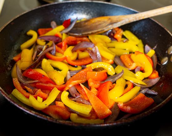 Cook the veggies