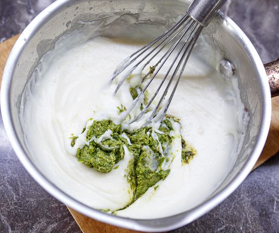 Add pesto