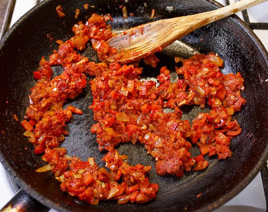 Add the tomato paste