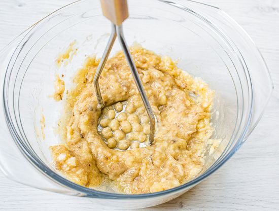 Mash the bananas