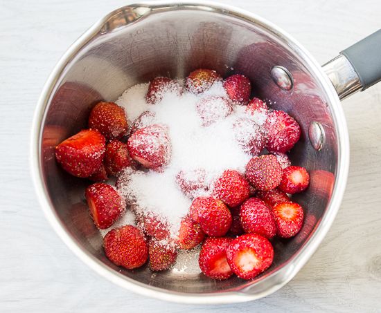 Strawberries with sugar