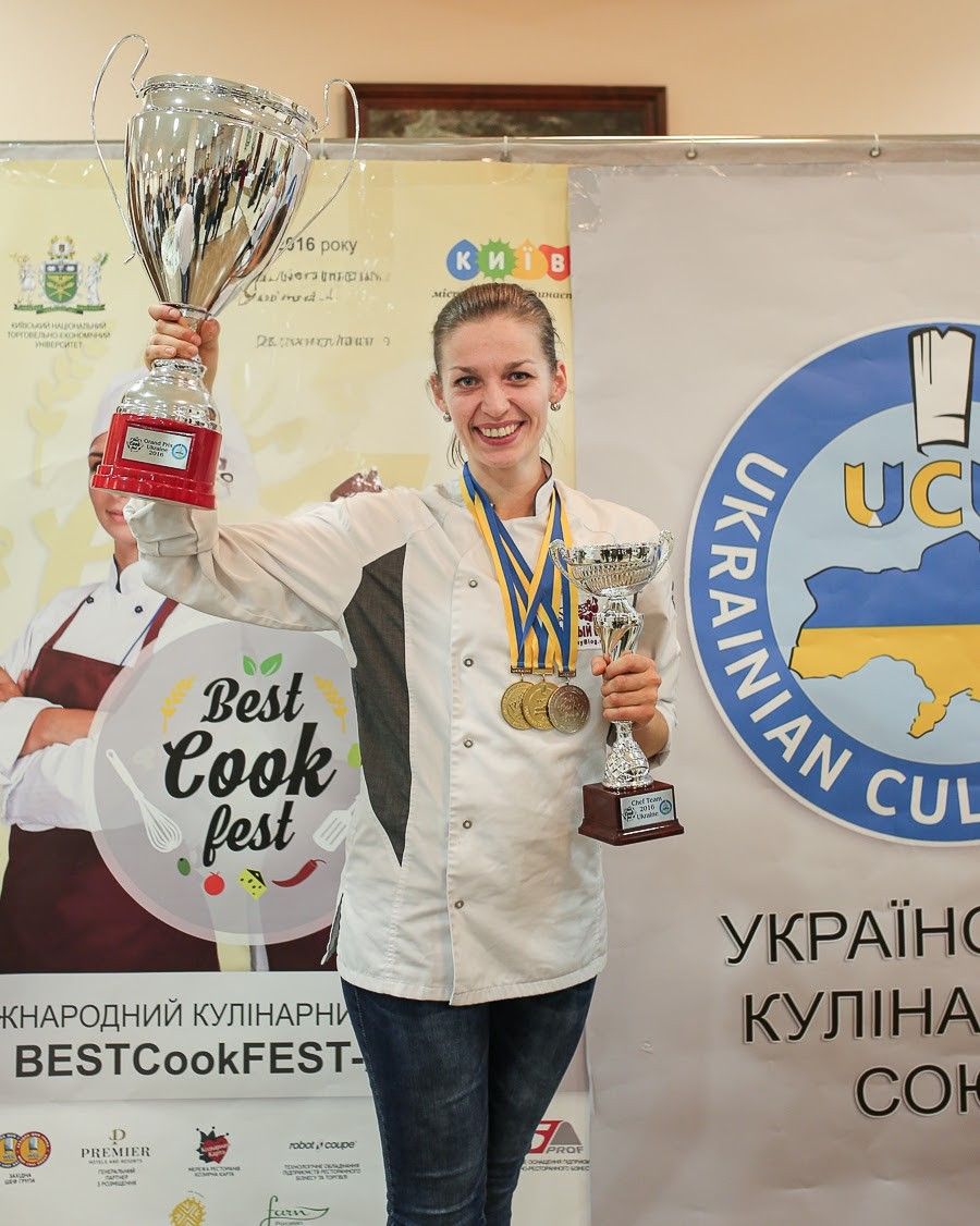Tatyana Nazaruk wins at Professional culinary championship “BestCookFest”, Ukraine, Kyiv, 2016
