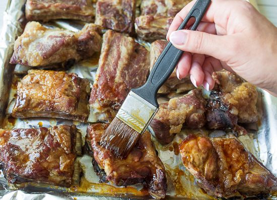 Glaze the ribs