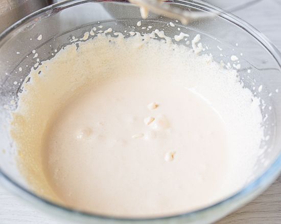 Egg yolks with sugar