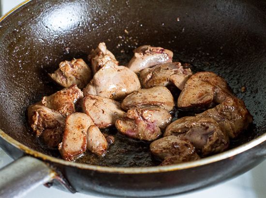 Cook the livers