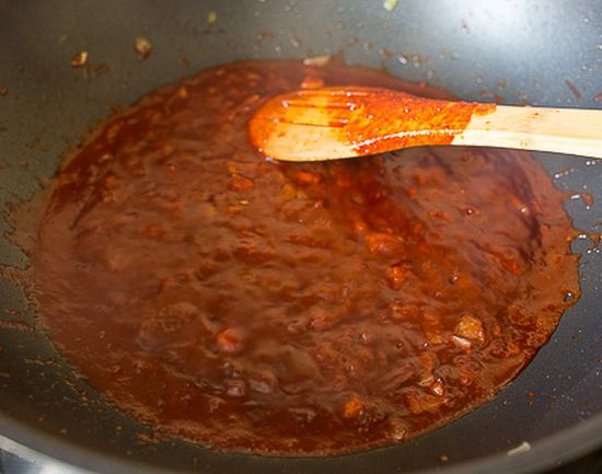Simmer the sauce