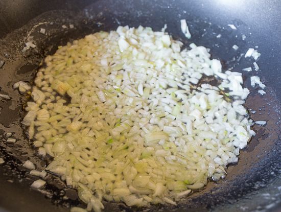 Cook the onion
