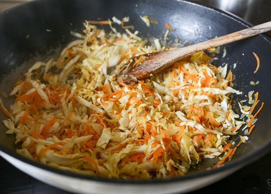 Cook the cabbage