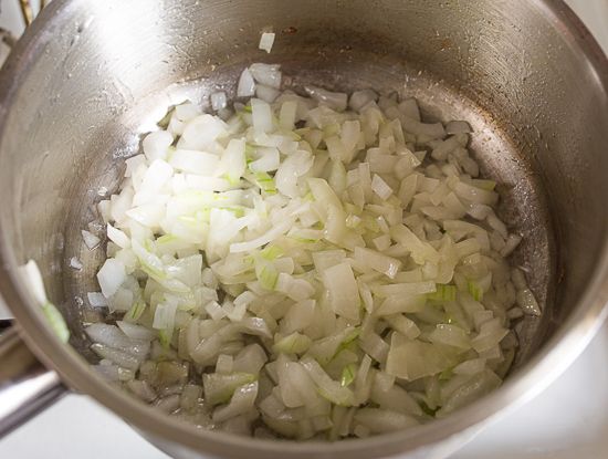 Cook the onion