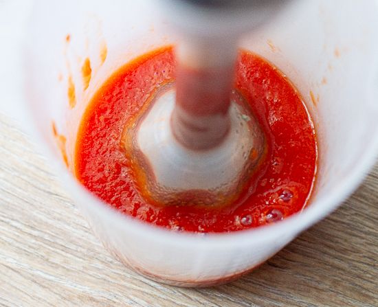 Blend the sauce