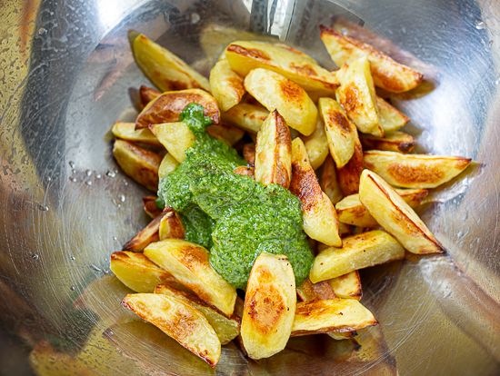 Add pesto