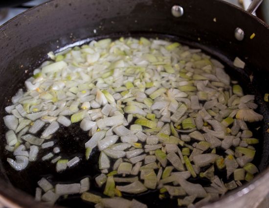 Cook the onion