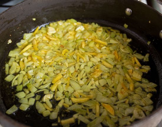 Add garlic and turmeric