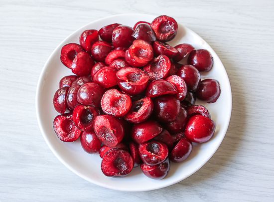 Remove pits from cherries