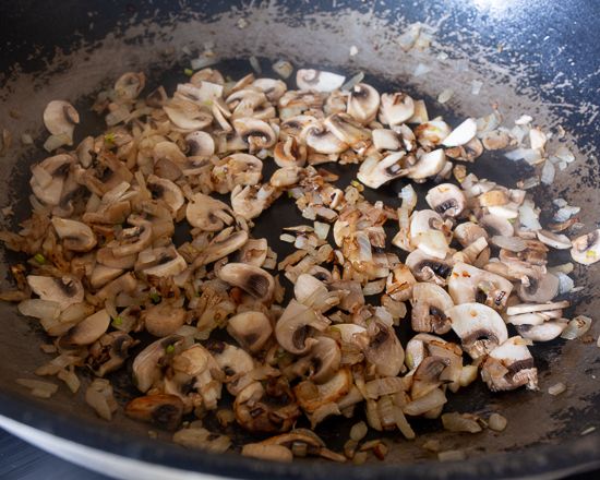 Add the mushrooms