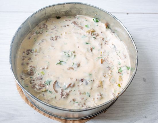 Add the remaining batter