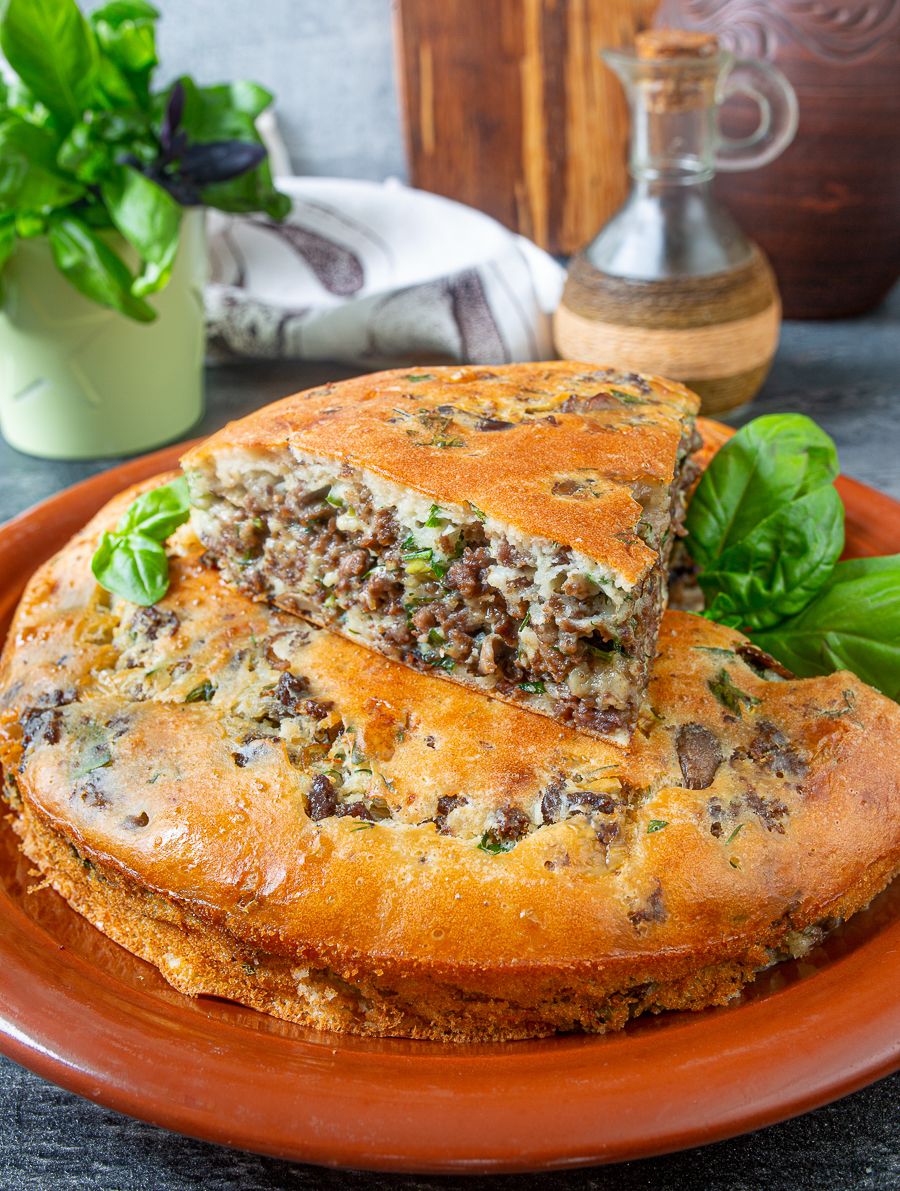 Hearty Meat and Mushroom Casserole
