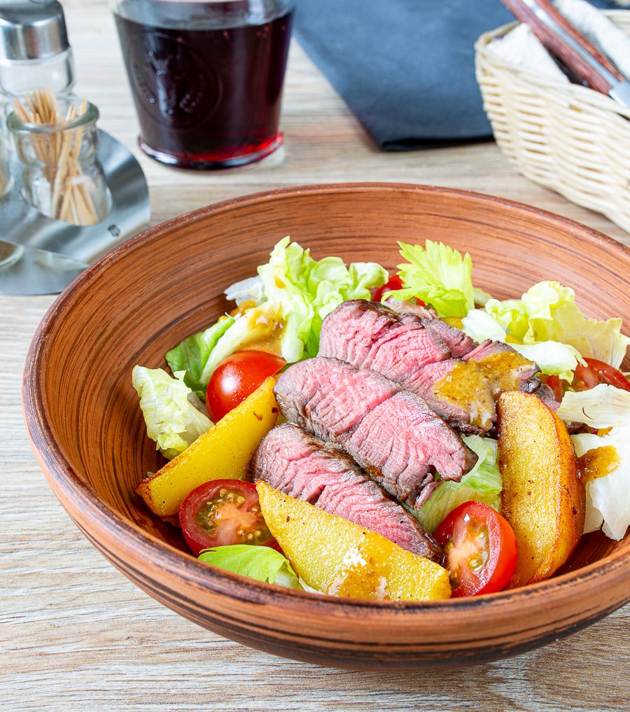 Warm Steak and Potato Salad