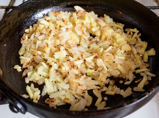 Cook the onion