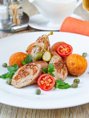Ground Meat Rolls with Sun-Dried Tomatoes