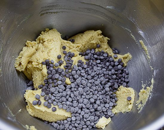 Add chocolate chips