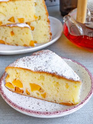 Tender Peach Coffee Cake