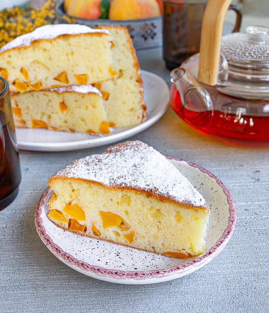 Tender Peach Coffee Cake