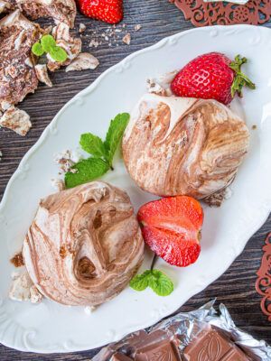 Chocolate Swirl Meringue Cookies
