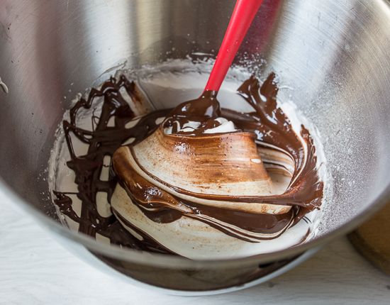 Mix in the chocolate