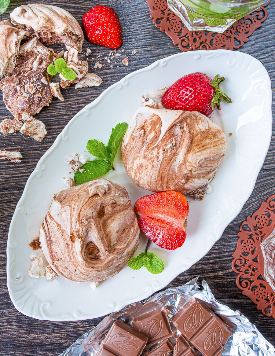 Chocolate Swirl Meringue Cookies