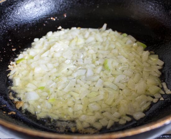 Cook the onion