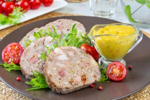 Rolled Meatloaf with Smoked Bacon and Sun-Dried Tomatoes