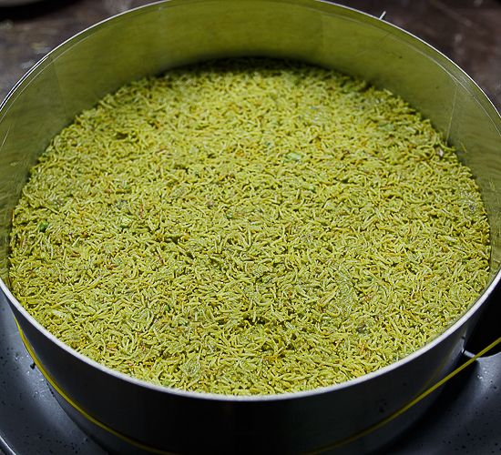 Press the mixture