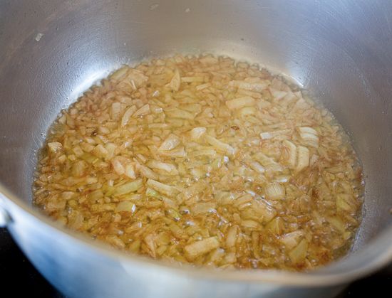 Saute the onion