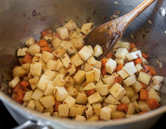 Add root vegetables