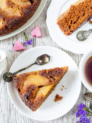 Spiced Apple and Ginger Upside-Down Cake