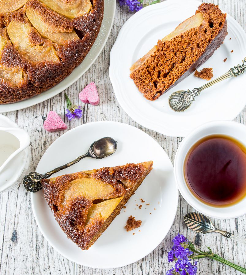 Spiced Apple and Ginger Upside-Down Cake